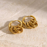 Load image into Gallery viewer, Dainty Huggie Hoop Spiral Earrings