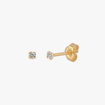 Load image into Gallery viewer, Sloane Sparkling Mini Stud Earrings 2mm