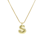 Load image into Gallery viewer, Chunky Feminine Letter Initial Necklace