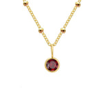 Load image into Gallery viewer, Dainty Birthstone Satellite Choker Necklace