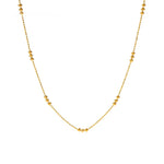 Load image into Gallery viewer, 16k Dainty Triple Bead Accent Necklace