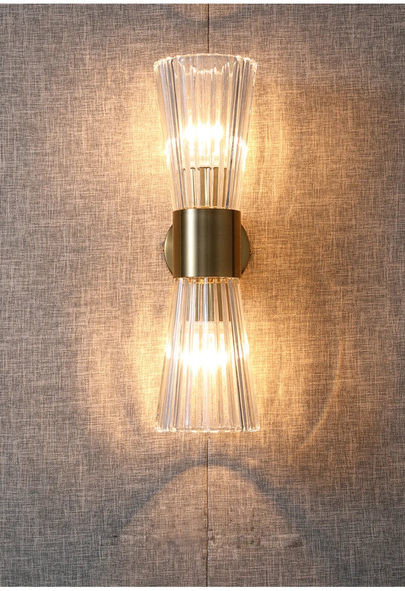 Modern Brass Wall Sconce Light Fixture