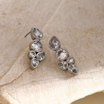 Load image into Gallery viewer, Dainty Leaf Diamond Earrings
