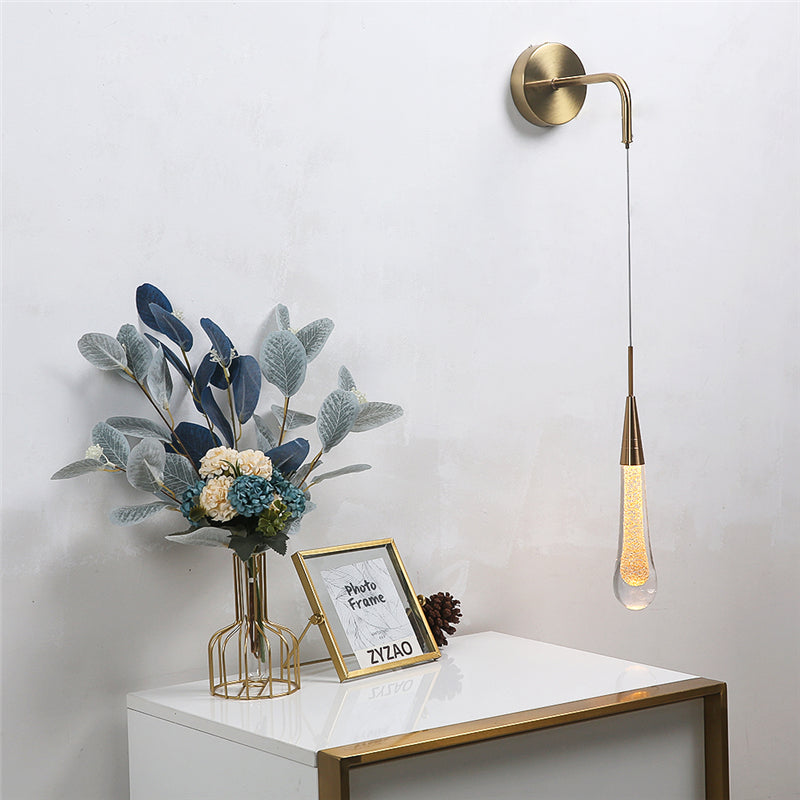 Droplet Shaped Wall Lamp Light Fixture