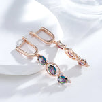 Load image into Gallery viewer, Sparkling Dangle Diamonds Earrings
