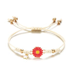 Load image into Gallery viewer, Braided Feminine Flower Star Bracelet
