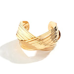Load image into Gallery viewer, Spiral Cross Wrap Bangle Bracelet