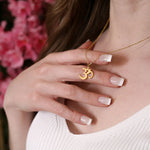 Load image into Gallery viewer, Dainty Minimal Om Necklace