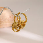Load image into Gallery viewer, Dainty Huggie Hoop Spiral Earrings