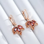 Load image into Gallery viewer, Dainty Autumn Maple Leaf Earrings