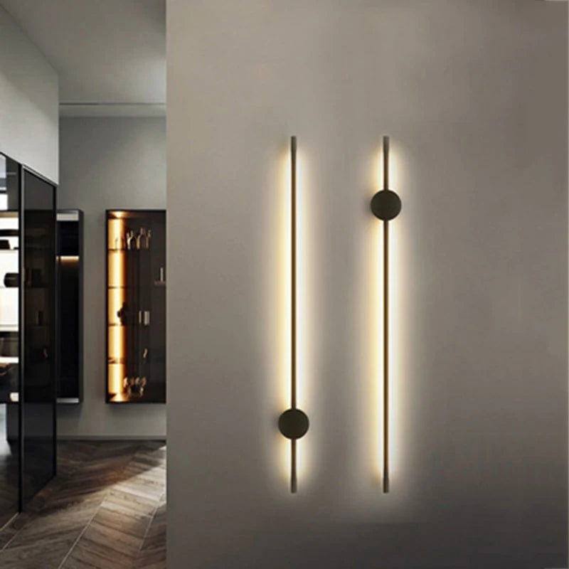 Modern Indoor 350° Rotatable Ambient Wall Sconce in Black or Gold