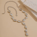 Load image into Gallery viewer, Modern Stone Inspired Lariat Necklace