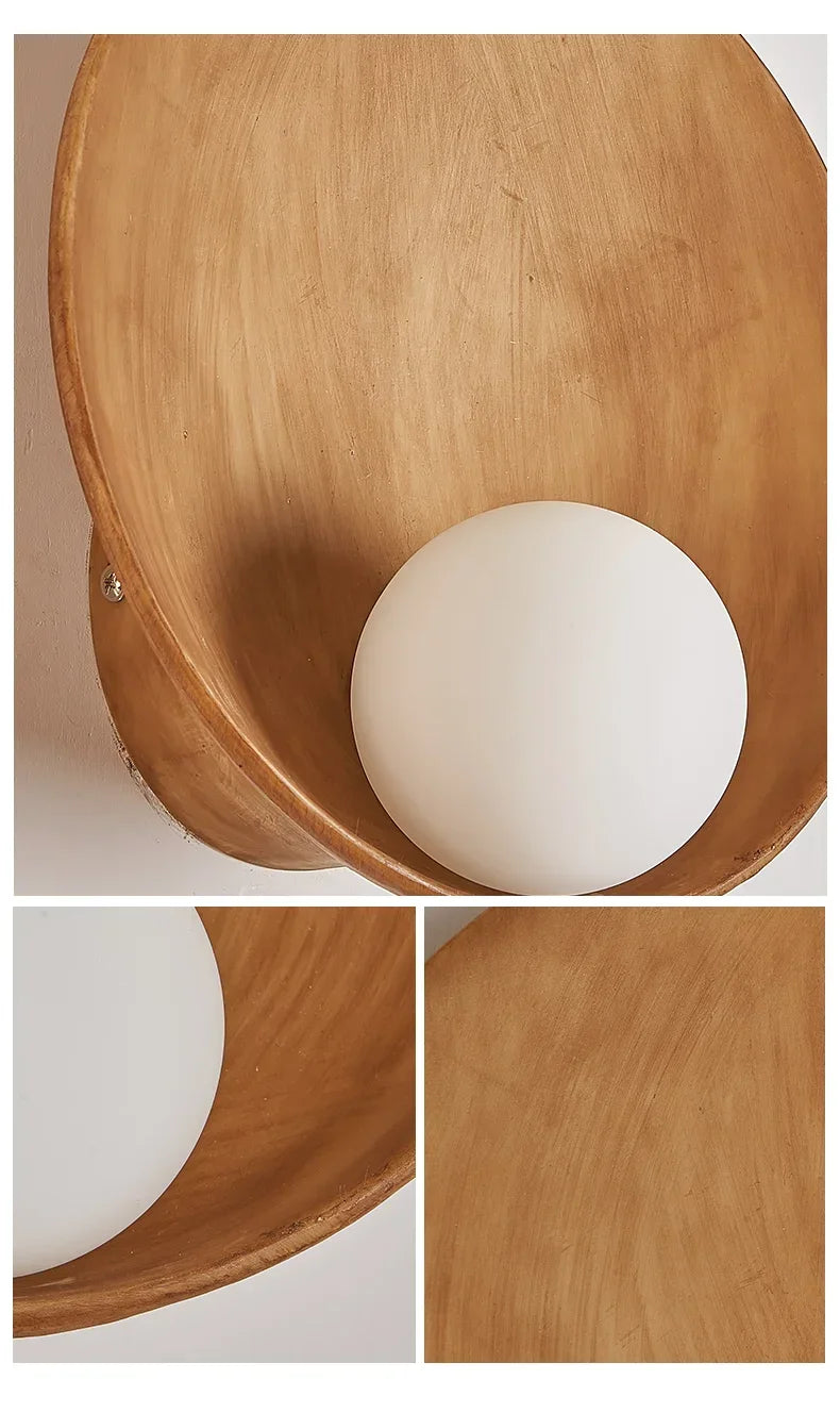 Japanese Style Shell Wall Lamp Light Fixture