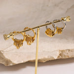 Load image into Gallery viewer, Dainty Huggie Hoop Spiral Earrings
