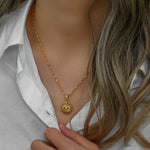 Load image into Gallery viewer, Dainty Diamond Evil Eye Necklace