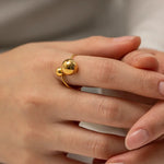 Load image into Gallery viewer, 18k The Duet Sphere Ring