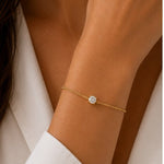 Load image into Gallery viewer, S925 Dainty Single Diamond Bracelets