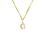 Load image into Gallery viewer, Dainty Zircon Letter Initial, Number, Symbol Chain Necklace