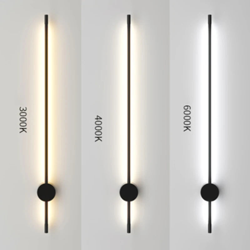 Modern Indoor 350° Rotatable Ambient Wall Sconce in Black or Gold