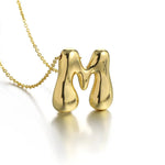 Load image into Gallery viewer, Puffy Letter Necklace