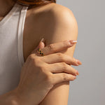 Load image into Gallery viewer, Staggered Hive Diamond Ring
