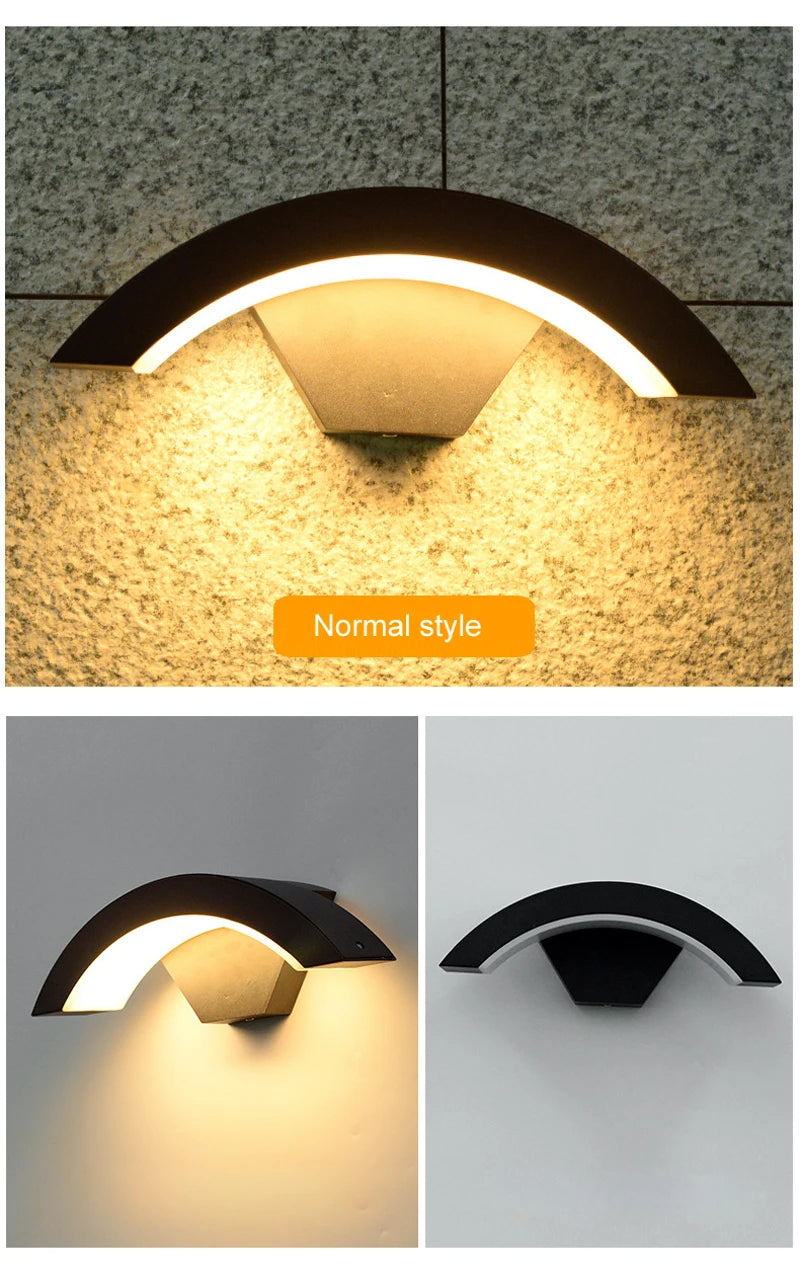 Sleek Waterproof Outdoor Wall Sconce with Motion Sensor