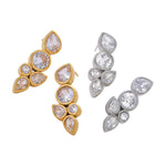 Load image into Gallery viewer, Dainty Leaf Diamond Earrings