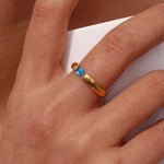Load image into Gallery viewer, 18k Baguette Cut Fine Birthstone Ring
