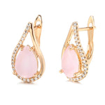 Load image into Gallery viewer, Dainty Rose Gold Water Drop Earrings