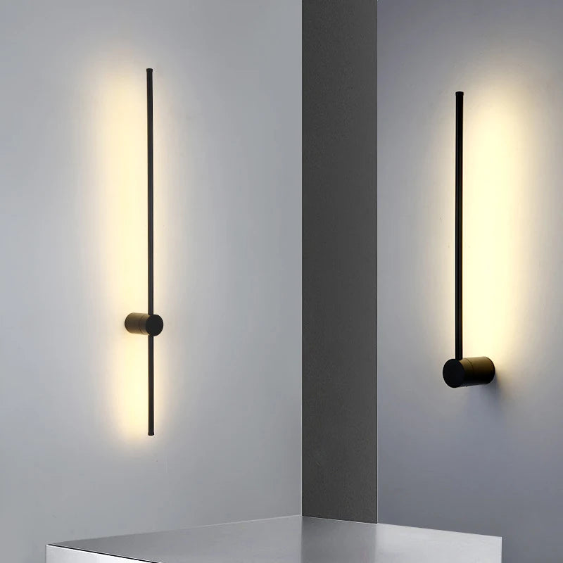 Modern Indoor 350° Rotatable Ambient Wall Sconce in Black or Gold