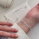 Load image into Gallery viewer, Feminine Bow Herringbone Necklace and Bracelet