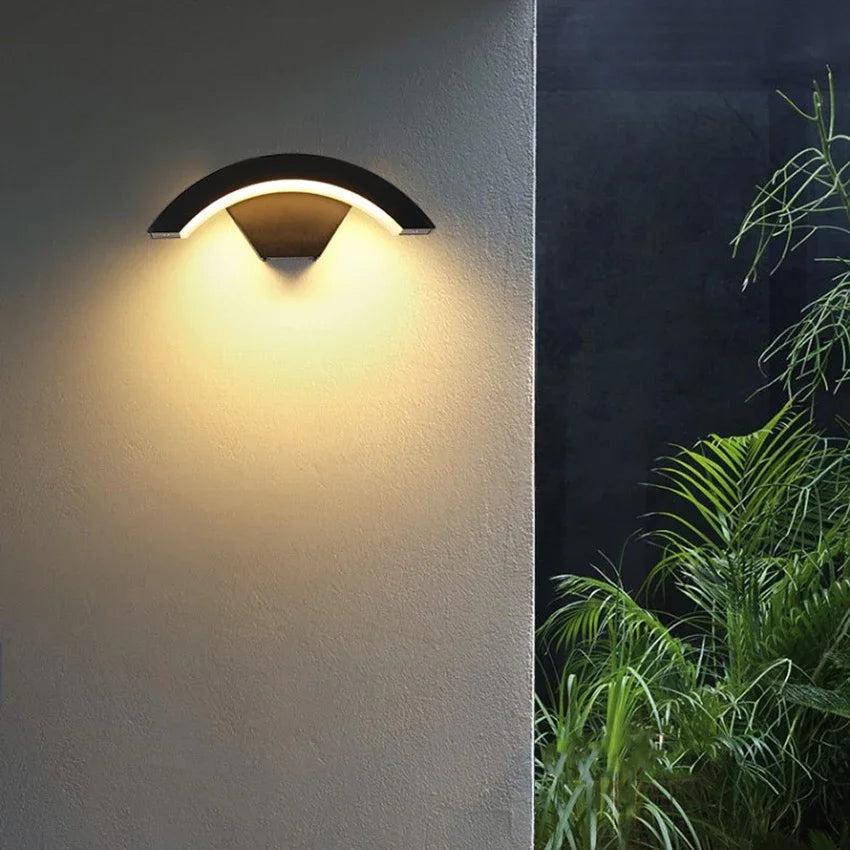 Motion Sensor Enabled Waterproof Outdoor Wall Light Fixture