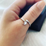 Load image into Gallery viewer, Sleek Semicolon-Resilience Ring