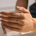 Load image into Gallery viewer, Adjustable 18k Diamond Center Evil Eye Ring