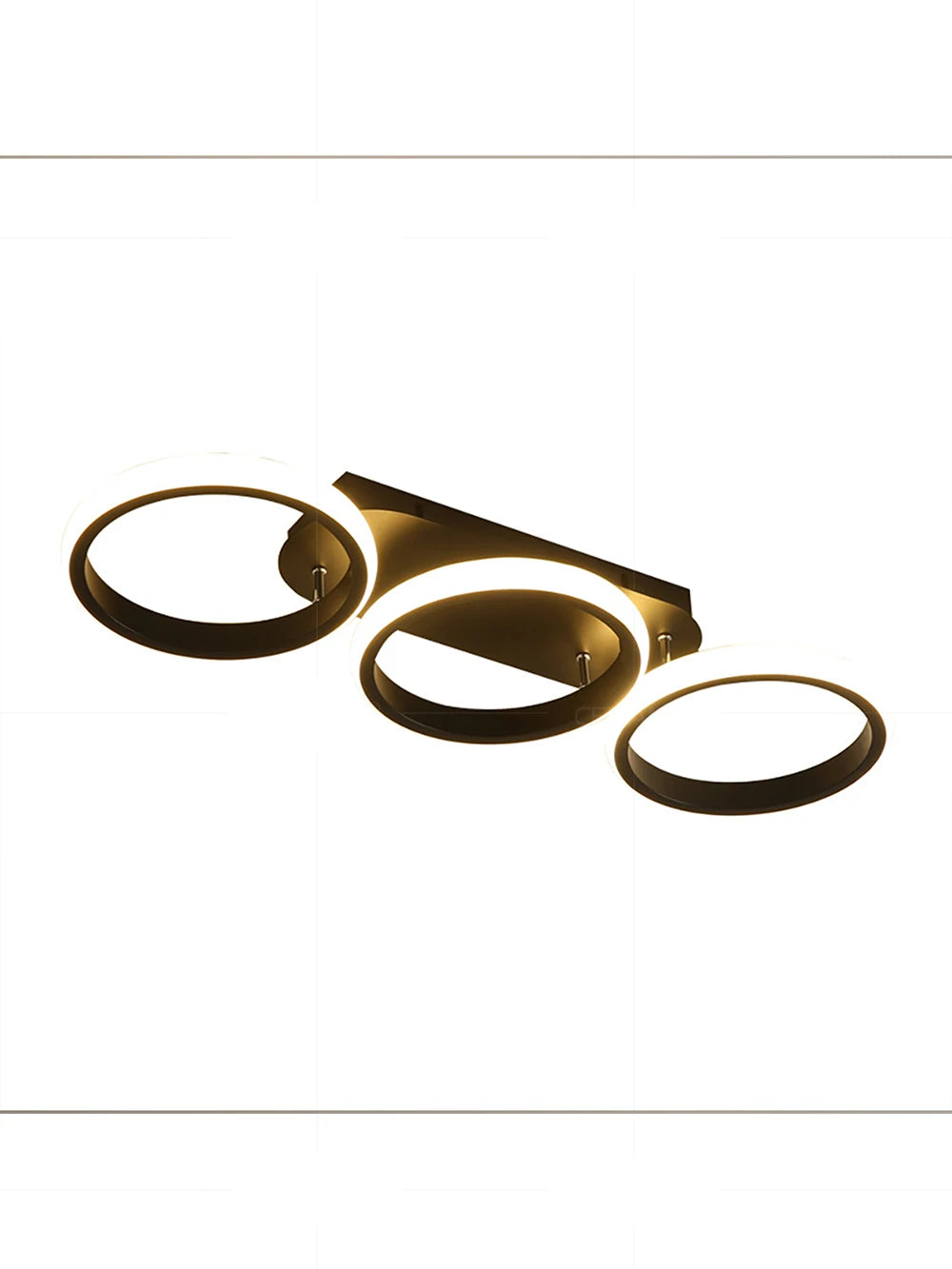 Minimalist Black Square Interior Ceiling Light in Black