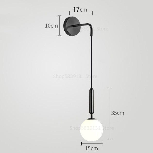 Simple Nordic Globe Luxury Wall Light Fixture