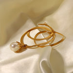 Load image into Gallery viewer, 18k Blooming Pearl Necklace and Earrings
