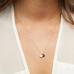 Load image into Gallery viewer, Dainty Personalized Disc Initial Necklace