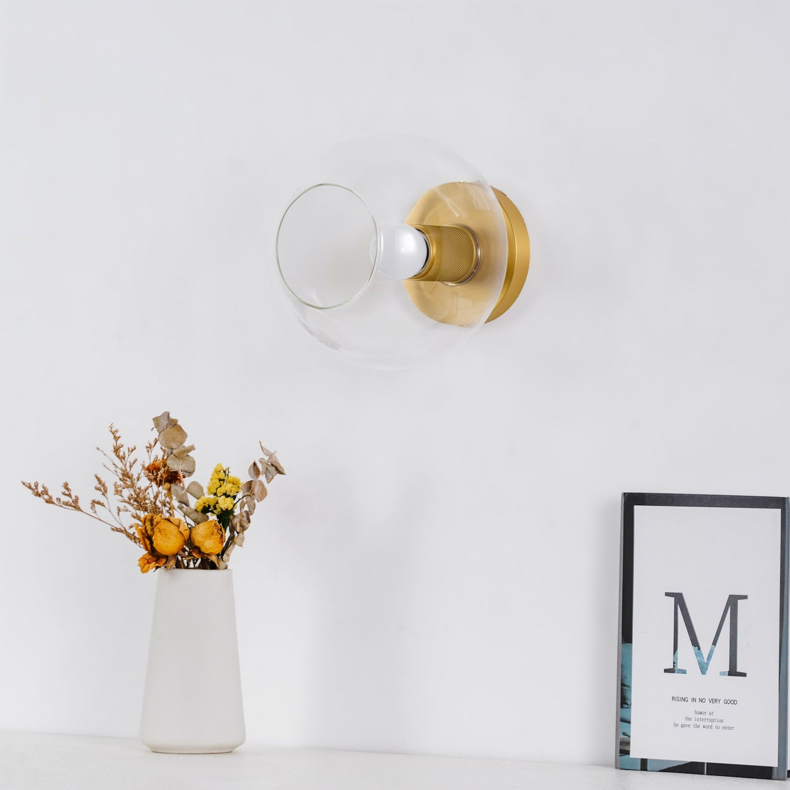 Minimalist Flush Mount Contemporary Wall Light