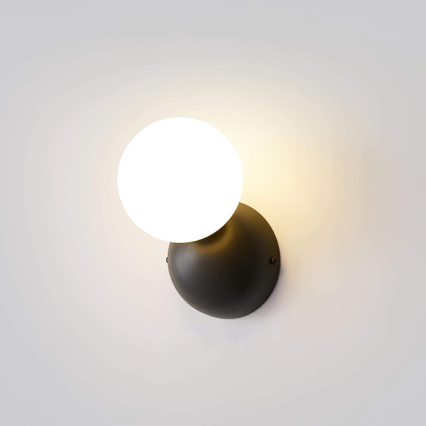 Globe Sleek Matte Brass Finish Wall Light