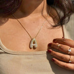 Load image into Gallery viewer, Chunky Bubble Diamond Dazzle Initial Necklaces