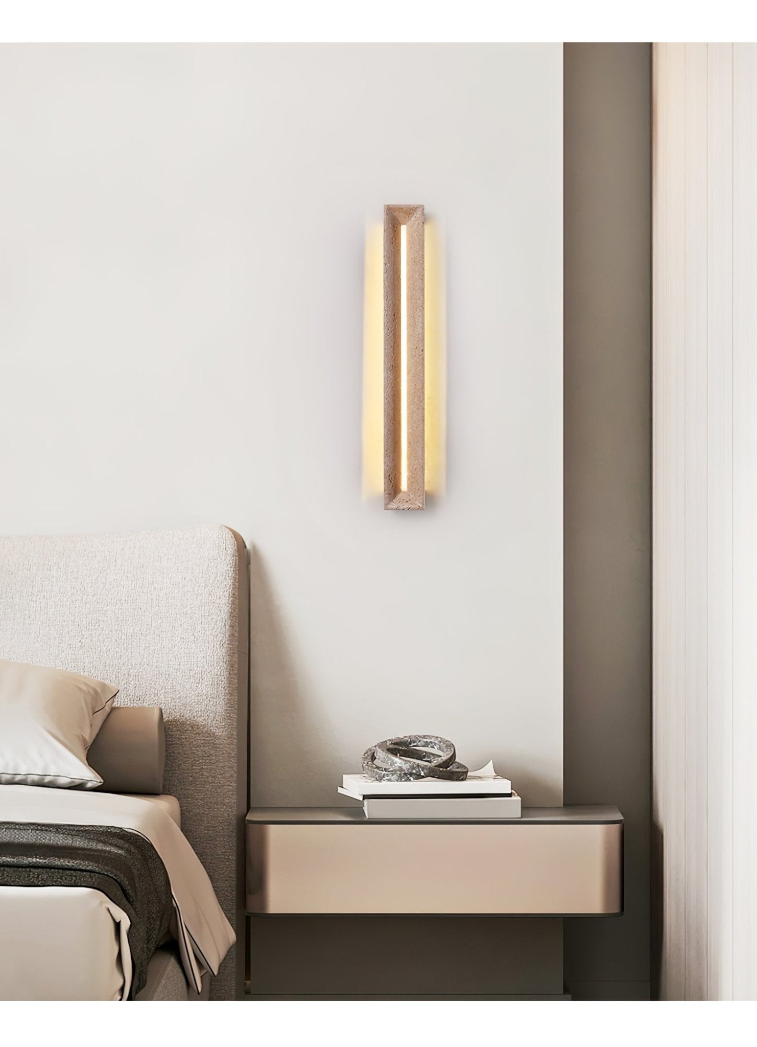 Travertine Beam Nordic Inspired Wall Light