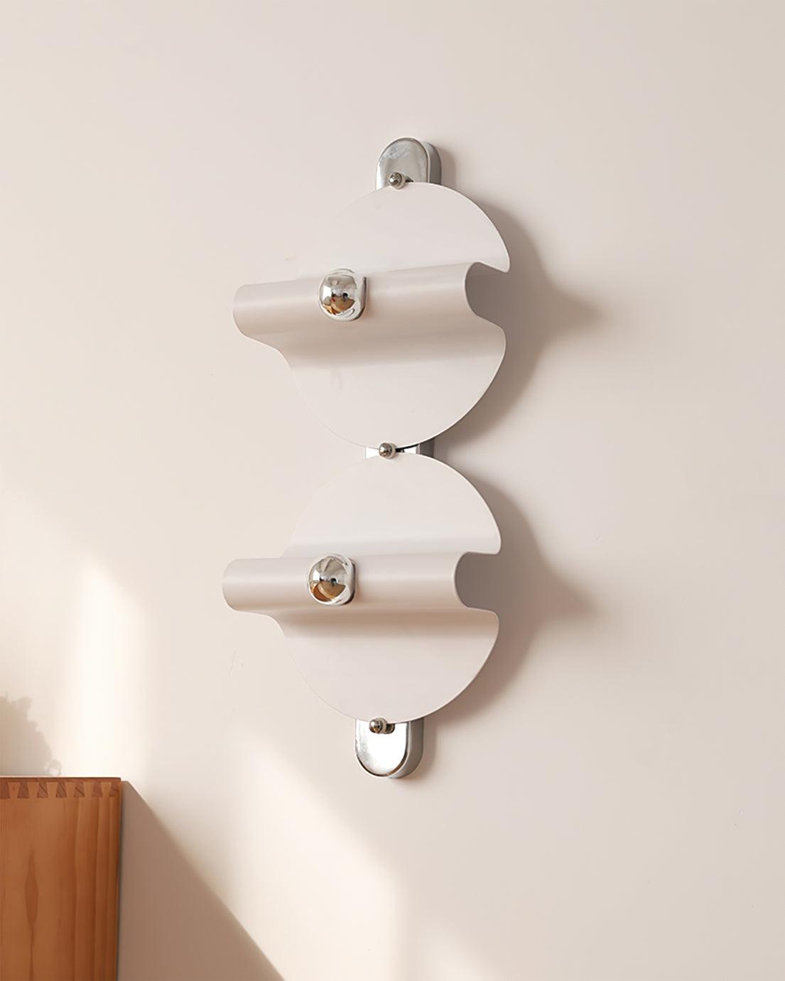 Sculptural Metal Nordic Inspired Wall Lamp