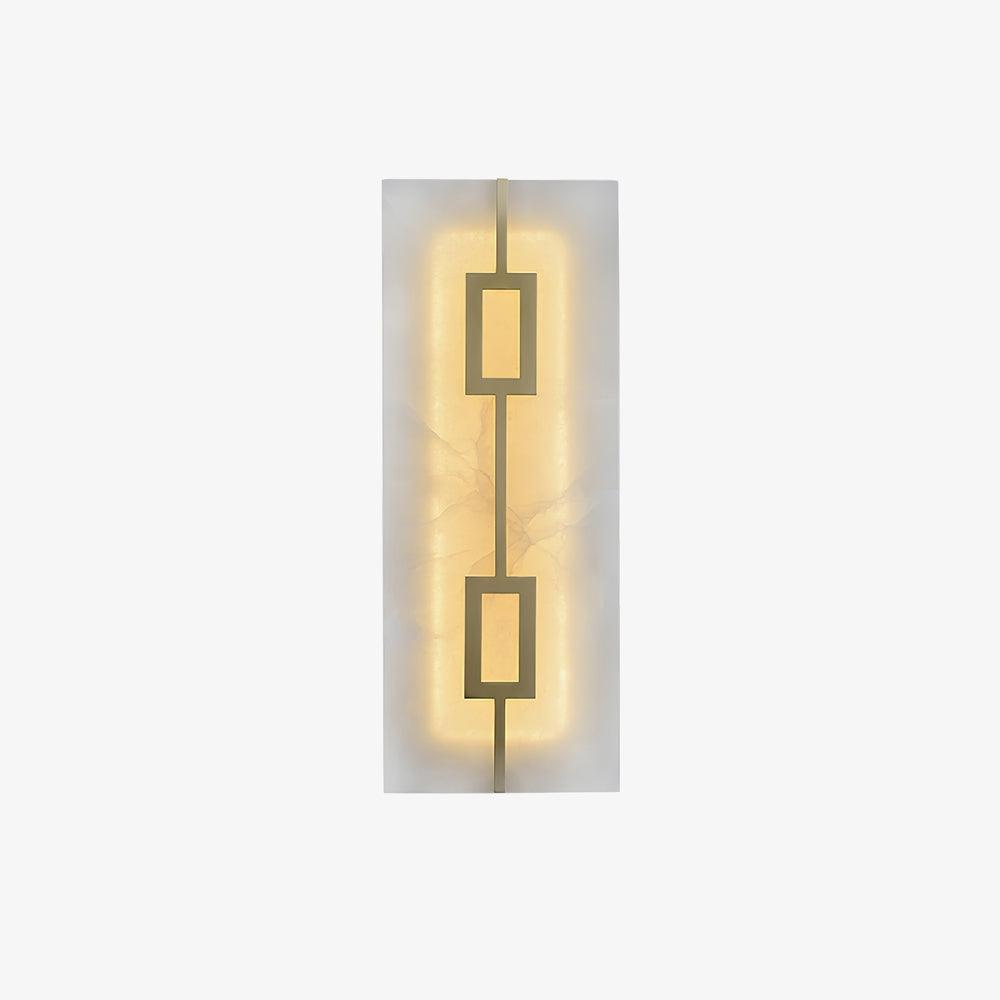 Square Alabaster Contemporary Wall Light