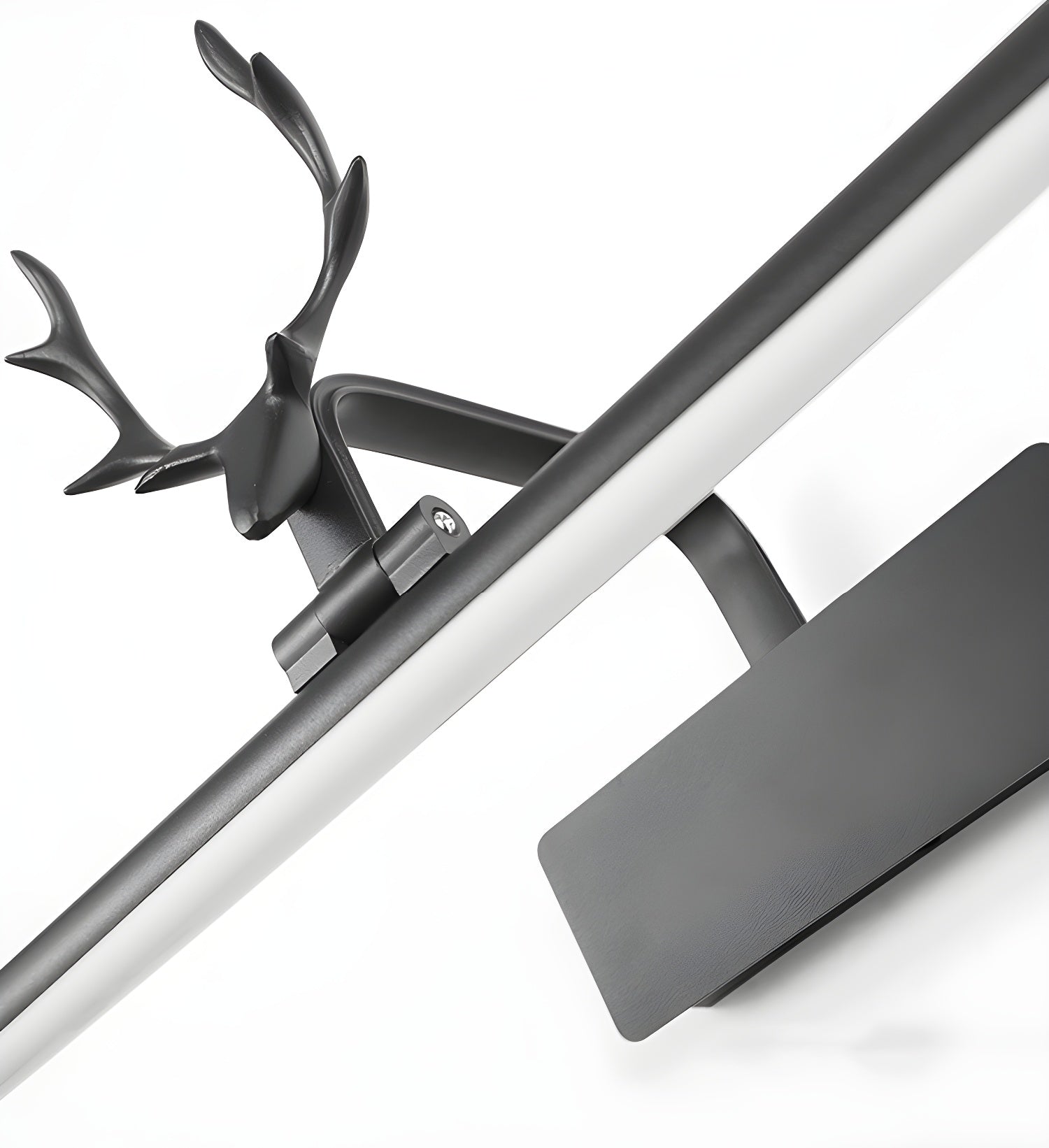 Stag Horn Handcrafted Antique Brass Finish Wall Light