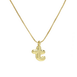 Load image into Gallery viewer, Chunky Feminine Letter Initial Necklace