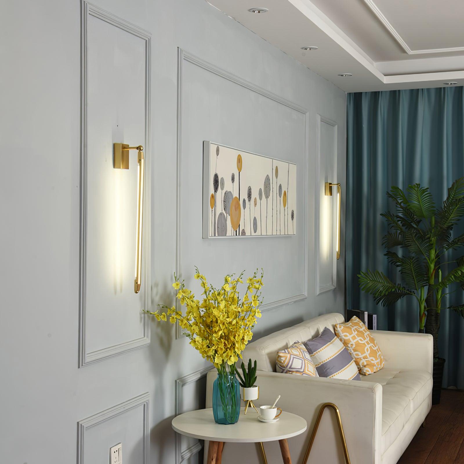 T Shaped Tube Contemporary Adjustable Wall Light