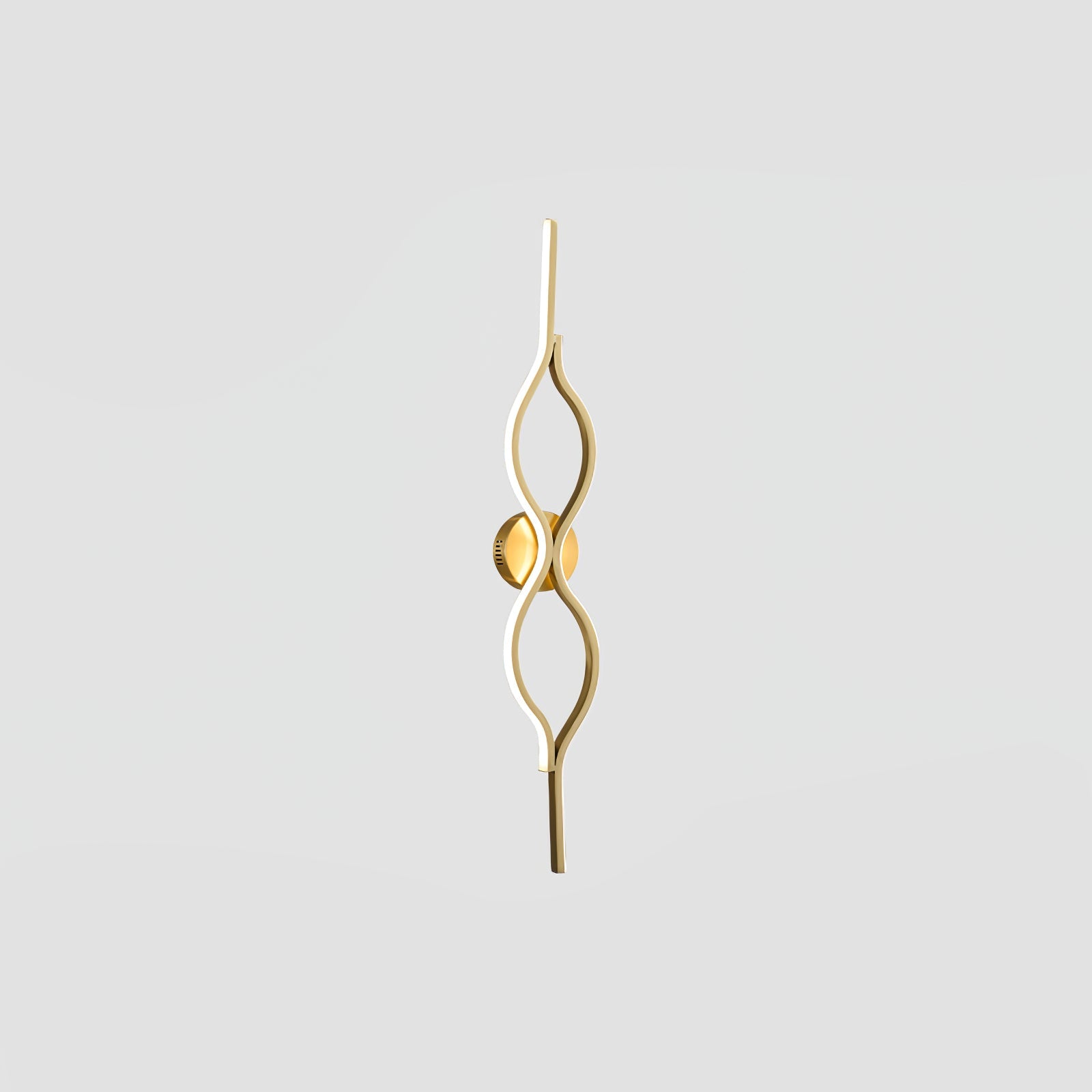 Twist Nordic Inspired Brass Finish Wall Light