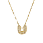 Load image into Gallery viewer, Dazzling Diamond Initial Necklace