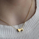 Load image into Gallery viewer, Heart Initial Necklace Personalised Letter Heart